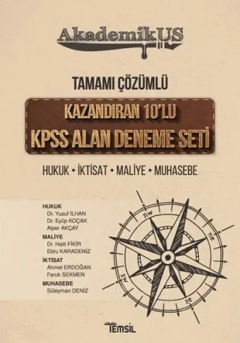 AkademikUS KPSS A Grubu Alan Kazandıran 10 Deneme Çözümlü