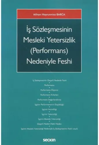 İş Sözleşmesinin Mesleki Yetersizlik (Performans) Nedeniyle Feshi