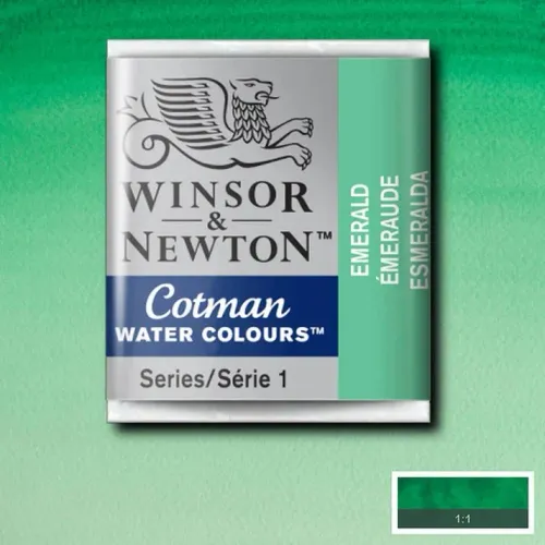 Winsor & Newton Cotman Sulu Boya Yarım Tablet Emerald 235