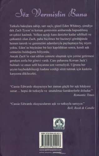 Söz Vermiştin Bana Cassie Edwards Epsilon Yayıncılık %44 indirimli