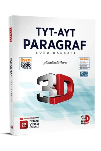 3D TYT-AYT PARAGRAF Soru Bankası