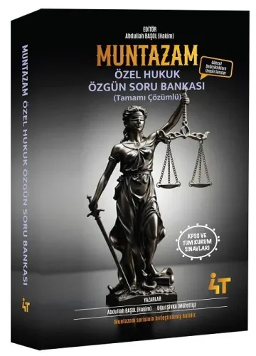 4T Yayınları MUNTAZAM Özel Hukuk Soru Bankası Çözümlü