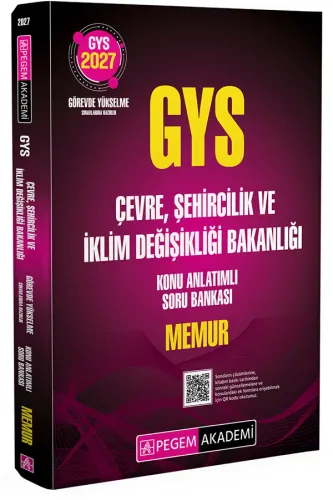 Pegem Yayınları 2027 GYS Çevre Şehircilik ve İklim Değişikliği Bakanlı