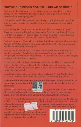 Ustalık Gerektiren Kafaya Takmama Sanatı Mark Manson Yıldız Basım %29 