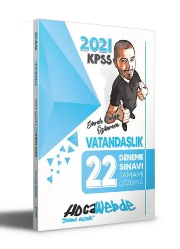 Hoca Webde KPSS Vatandaşlık Tamamı Çözümlü 22 Deneme Sınavı 2021 YENİ