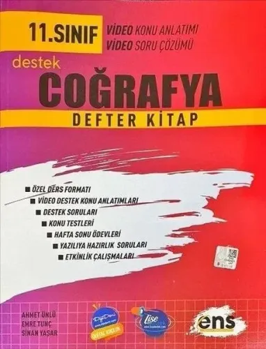 ENS Yayıncılık 11. Sınıf Coğrafya Destek Defterim