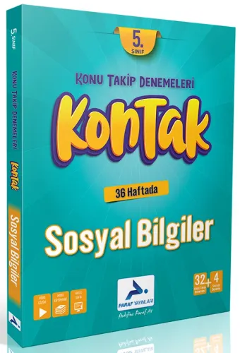Paraf Yayınları 5. Sınıf Sosyal Bilgiler Kontak Konu Takip Denemeleri