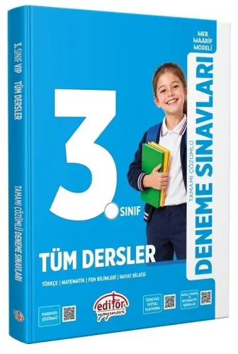 Editör Yayınları 3. Sınıf Tüm Dersler Maarif Modeli Deneme Sınavları