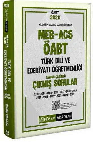 Pegem Yayınları 2026 MEB AGS ÖABT Türk Dili ve Edebiyatı Öğretmenliği 