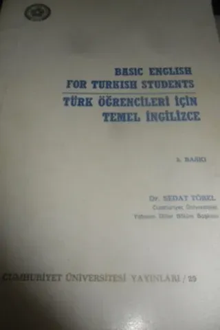 Basic English For Turkish Students Sedat Törel