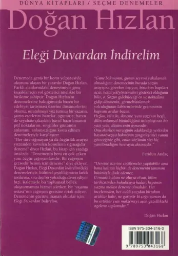 Eleği Duvardan İndirelim Doğan Hızlan Dünya %46 indirimli