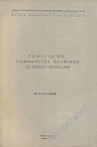Türkiye'de Cumhuriyet Devrinde İç Devlet Borçları -