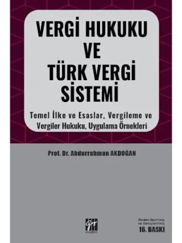 Vergi Hukuku ve Türk Vergi Sistemi