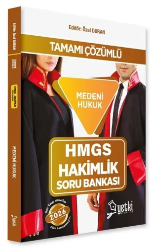 Yetki Yayınları 2026 HMGS Hakimlik Medeni Hukuk Soru Bankası