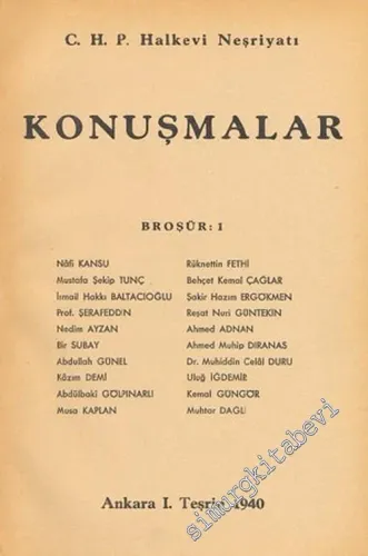 Konuşmalar -        1942