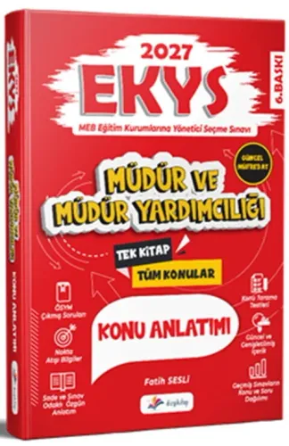 Dizgi Kitap Yayınları 2027 MEB EKYS Müdür ve Müdür Yardımcılığı Konu 