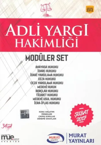 Adli Yargı Hakimliği - Modüler Set (10 Cilt)