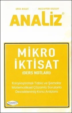 Analiz Mikro İktisat (Ders Notları)