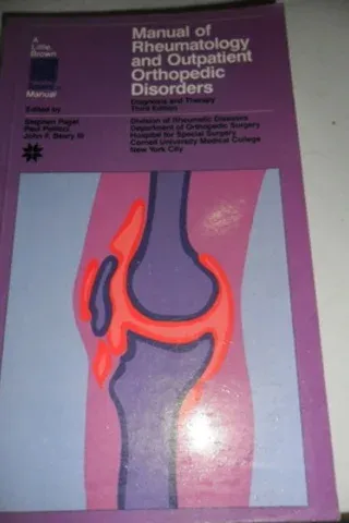 Manuel Of Rheumatology and Outpatient Orthopedic Disorders
