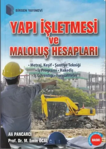 Yapı İşletmesi ve Maloluş Hesapları