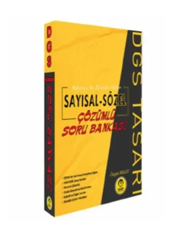 Tasarı Yayınları DGS Sayısal-Sözel Çözümlü Soru Bankası