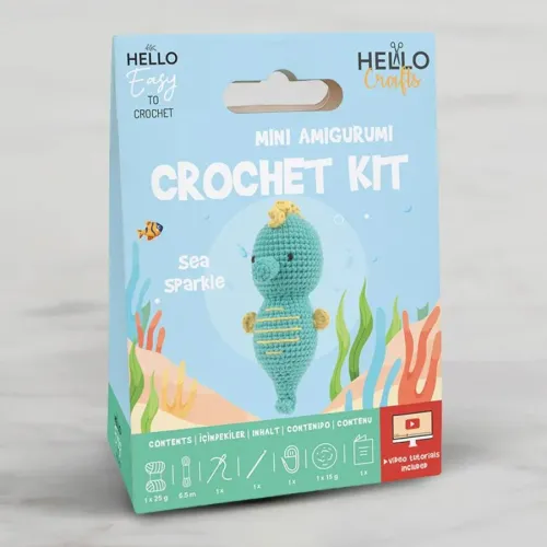 H.CRAFTS TIĞ İŞİ MİNİ AMİGURUMİ KİTİ-SEA SPARKLE