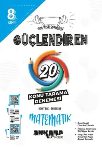 8.⁠ ⁠Sınıf Güçlendiren Matematik 20'li Konu Tarama Denemesi