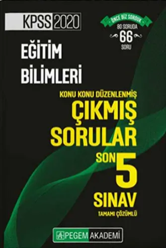 2020 Kpss Eğitim Bilimleri Konu Konu Düzenlenmiş Çıkmış Sorular Pegem Yayınları