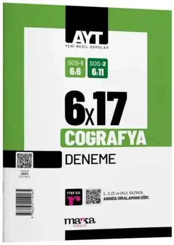 Marka Yayınları 2024 AYT Coğrafya 6x17 Deneme