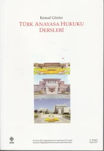 Türk Anayasa Hukuku Dersleri