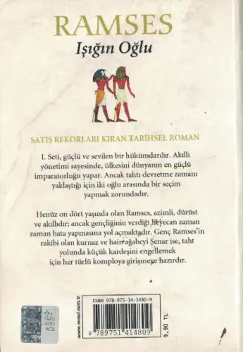 Ramses 1: Işığın Oğlu (Cep Boy) Christian Jacq Remzi Kitabevi %52 indi