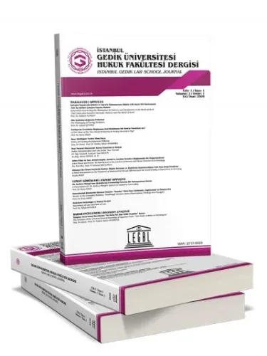 İstanbul Gedik Üniversitesi Hukuk Fakültesi Dergisi 2020 Yılı Aboneliği (2 Sayı)