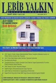 Lebib Yalkın Mevzuat Dergisi Sayı:147 Mart 2016