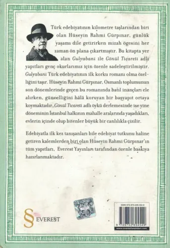Gulyabani -Gönül Ticareti Hüseyin Rahmi Gürpınar Everest Yayınları %65