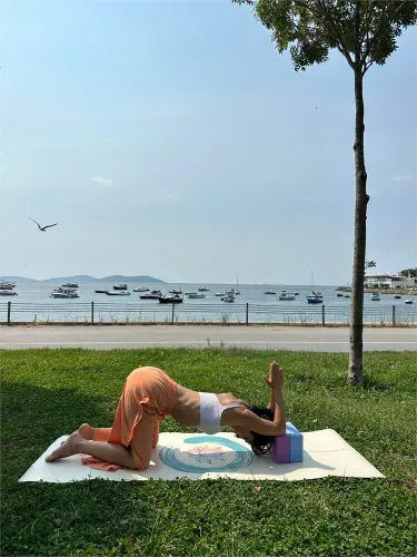 Reflect Series 4.1 mm Lotus Doğal Kauçuk Kaydırmaz Yoga Matı