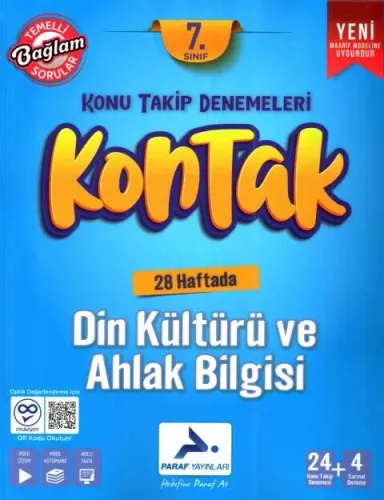 Paraf Yayınları 7. Sınıf Din Kültürü ve Ahlak Bilgisi Kontak Konu Taki