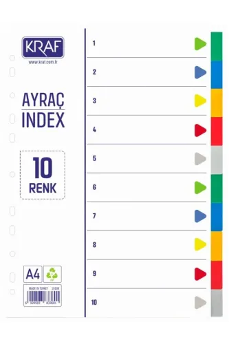KRAF SEPARATÖR AYRAÇ İNDEX 1010R 10 RENK