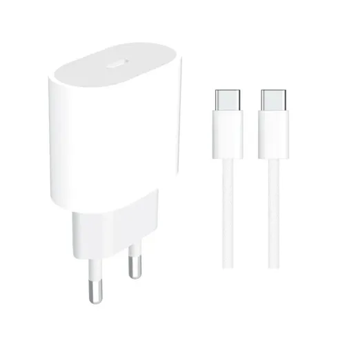İQ-20T 20 Watt PD Charger + Type-C to Type-C Kablo