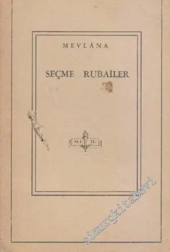 Seçme Rubailer -        1945