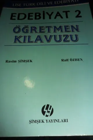 Edebiyat 2 Öğretmen Kılavuzu Rasim Şimşek