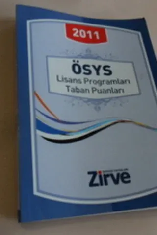 ÖSYS Lisans Programları Taban Puanları