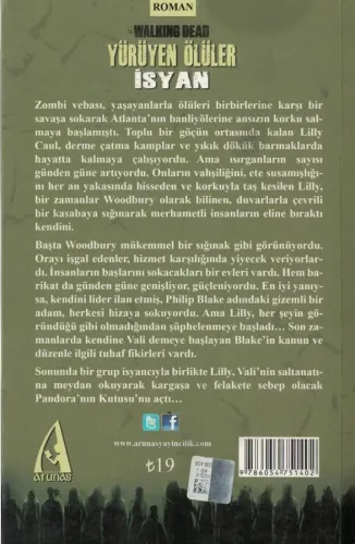Yürüyen Ölüler - İsyan Robert Kirkman Arunas Yayıncılık %74 indirimli