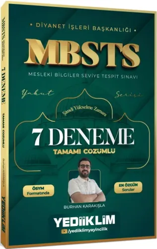 Yediiklim Yayınları Diyanet İşleri Başkanlığı MBSTS Tamamı Çözümlü 7 D