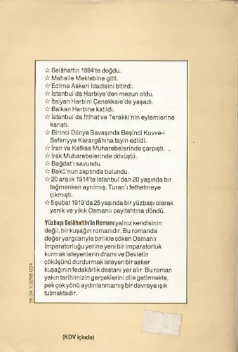 Yüzbaşı Selahattin'in Romanı İlhan Selçuk Çağdaş %43 indirimli