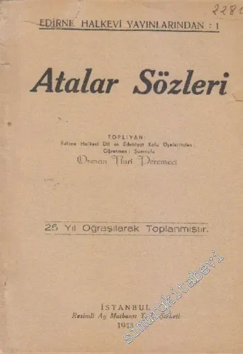 Atalar Sözleri -