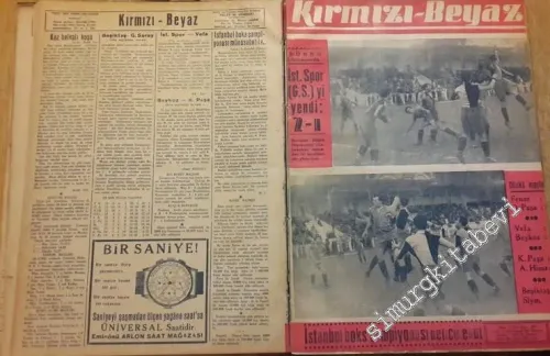 Kırmızı Beyaz Bitaraf Spor Gazetesi, Sayı 283 - 327; Yıl: 20 Eylül 1943 - 31 Temmuz 1944 -