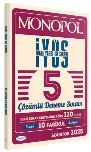İdari Yargı Ön Sınavı Tamamı Çözümlü 5 Deneme