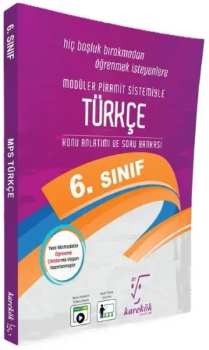 Karekök Yayınları 6. Sınıf Türkçe MPS Konu Anlatımlı Soru Bankası