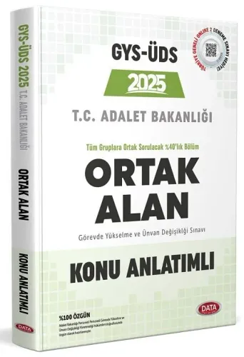 Data Yayınları 2025 Adalet Bakanlığı GYS-ÜDS Ortak Alan Konu Anlatımlı
