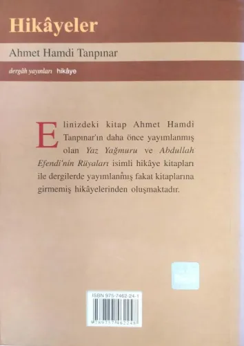 Hikayeler Ahmet Hamdi Tanpınar Dergah